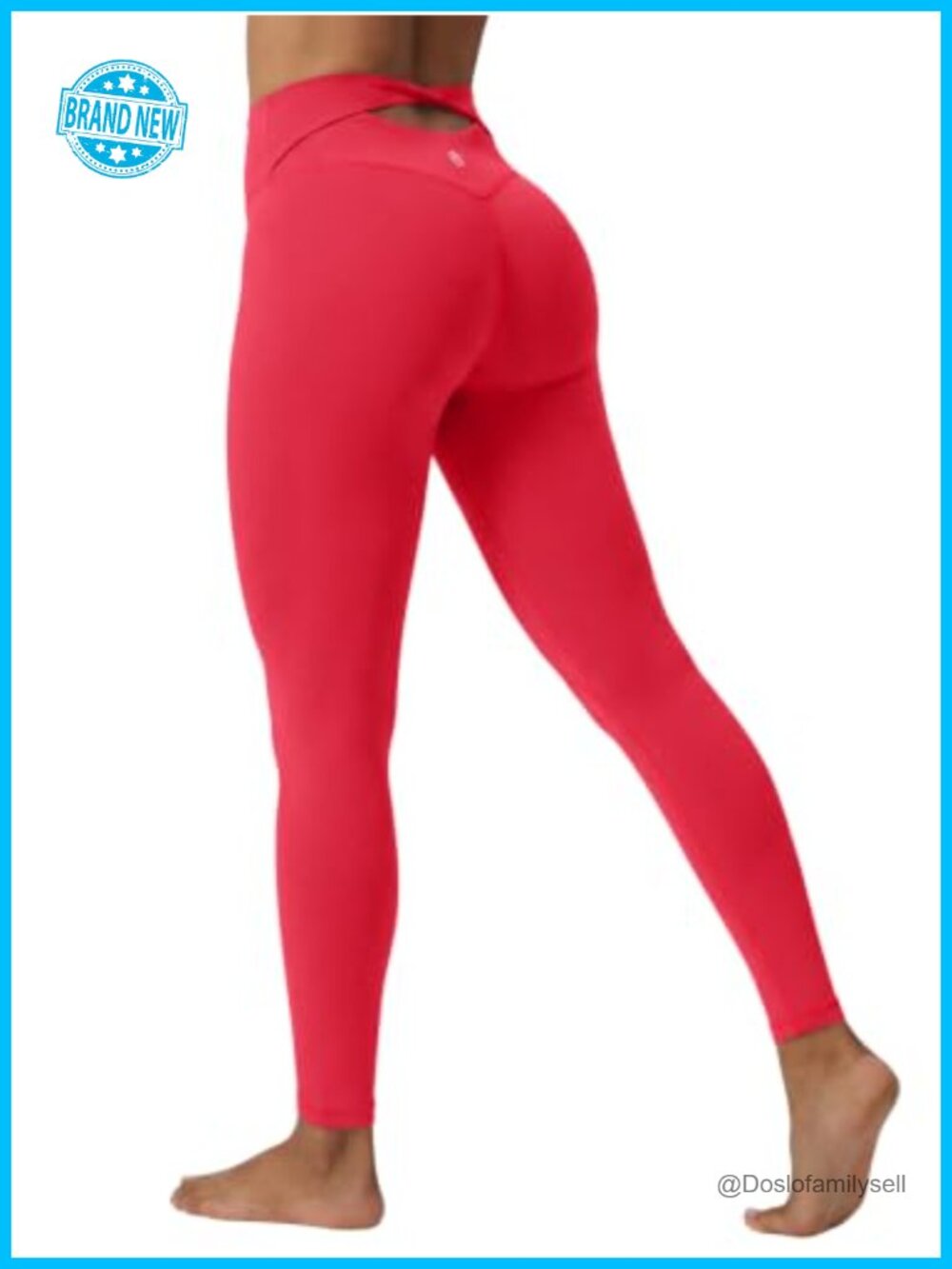 Buttery Soft High Waisted Leggings Twist Back Tummy Control Yoga Gym